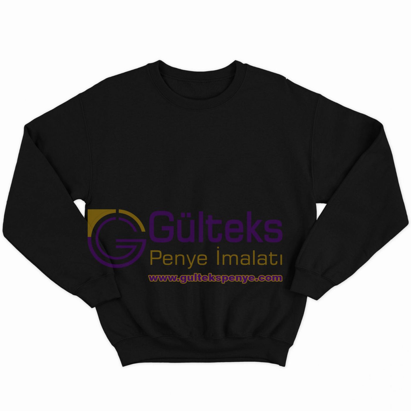 Bisiklet Yaka Basic Sweatshirt Siyah-Bisiklet-yaka-basic-sweatshirt-Siyah